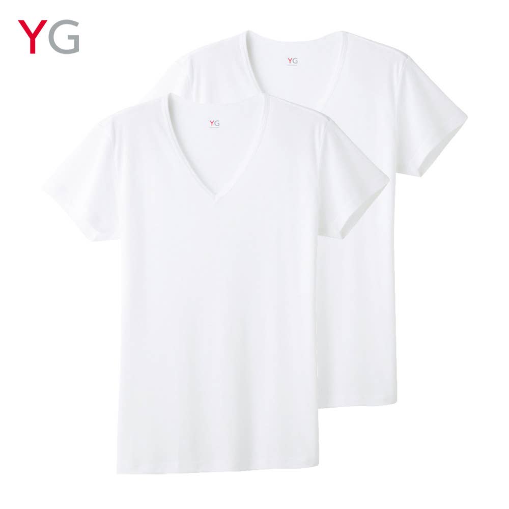 【DRY＆DEO】ＶネックＴシャツ（２枚組）